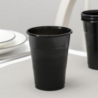 Стакан одноразовый ЧЕРНЫЙ 200мл, 100шт в уп.