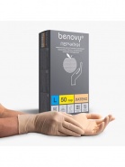 Перчатки латексные опудр. текстур. BENOVY, р-р L, 50 пар в уп.