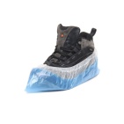 Бахилы одноразовые 80 микрон 2-х сл., синий+белый, 41 см, в блоке 500 пар