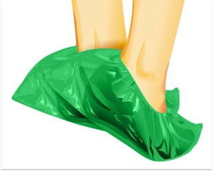 Бахилы одноразовые ПНД 20 микрон ЗЕЛЕНЫЙ фото 1850